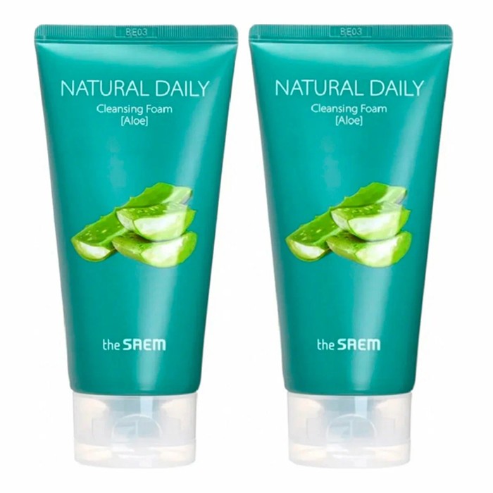 Набор пенок Natural Daily Cleansing Foam Aloe Special Set 2