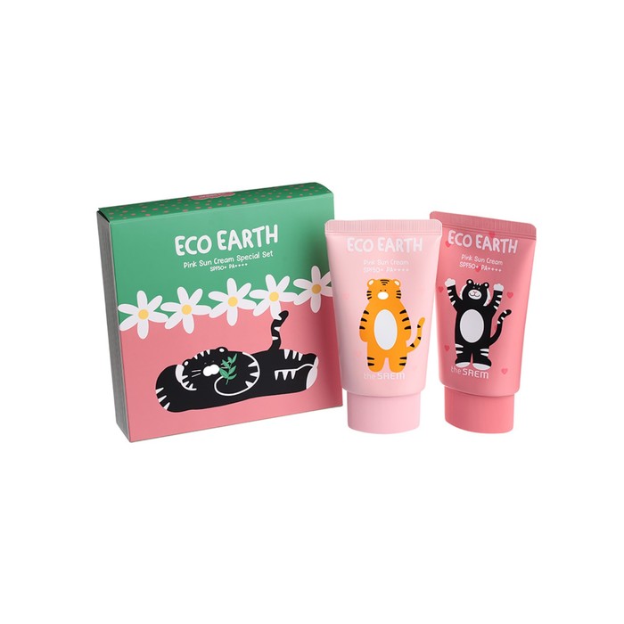 Набор солнцезащитных кремов Eco Earth Pink Sun Cream Special Set