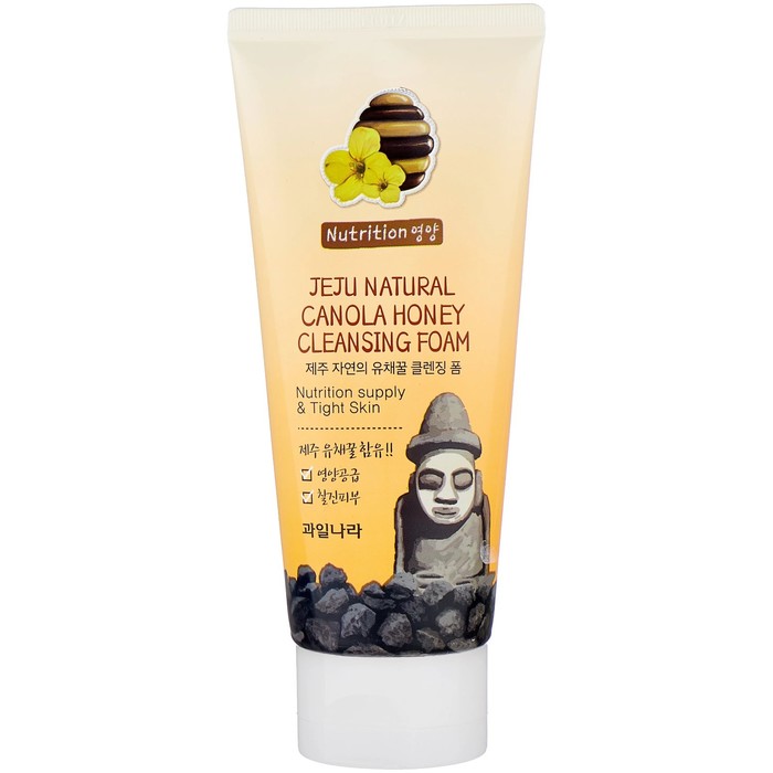 Пенка для лица Jeju Natural Canola Honey Cleansing Foam 120гр snp jeju rest canola mask