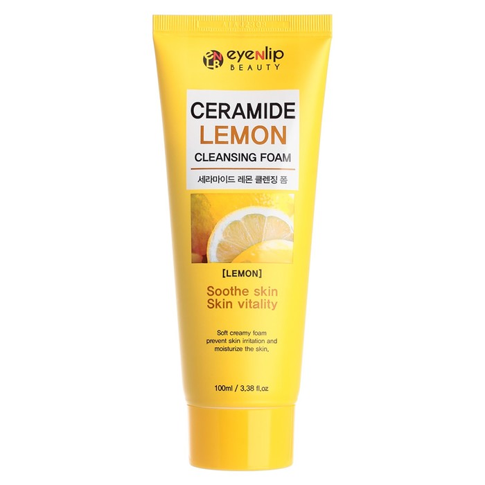 Пенка для лица с лимоном CERAMIDE LEMON CLEANSING FOAM 100мл