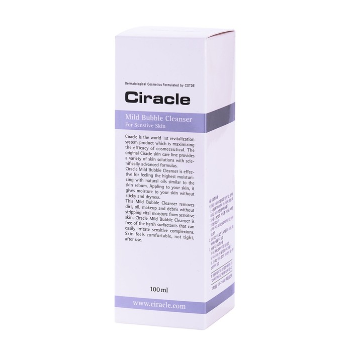 фото Пенка для умывания ciracle mild bubble cleanser, для чувствительной кожи, 100 мл