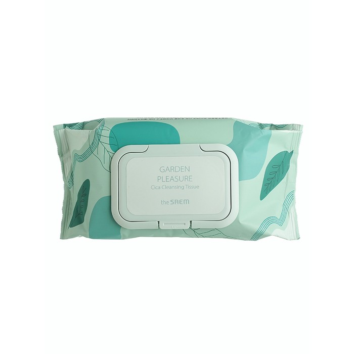 Салфетки косметические влажные Garden Pleasure Cica Cleansing Tissue, 100 шт цена и фото