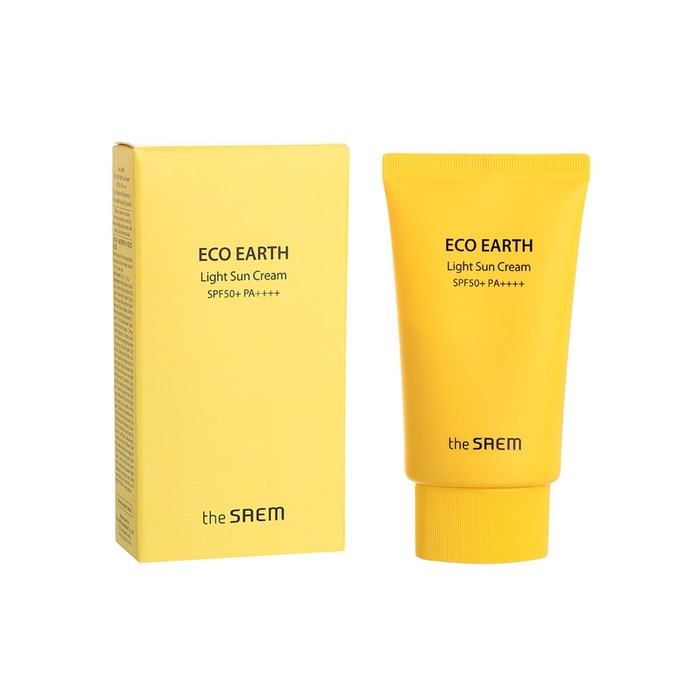 Солнцезащитный крем Eco Earth Light Sun Cream SPF 50+ PA++++ 50g