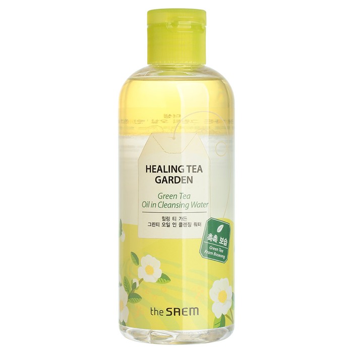 цена Средство для снятия макияжа Healing Tea Garden Green Tea Oil In Cleansing water 300мл