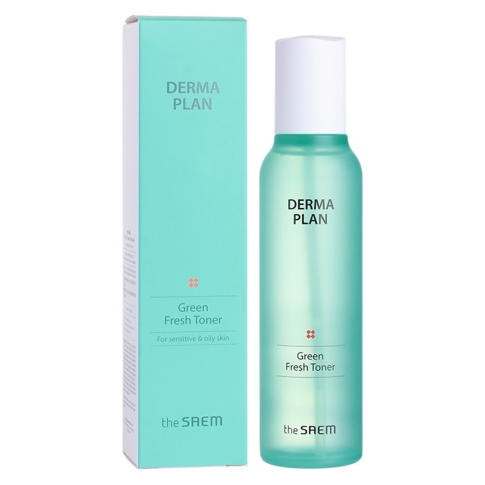 

Тонер для лица для чувствительной кожи Derma Plan Green Fresh Toner