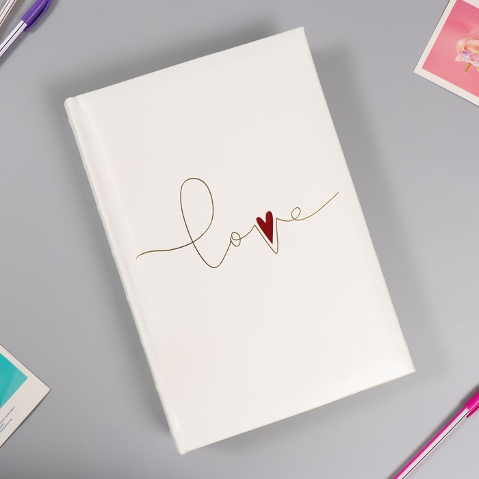 

Фотоальбом Делюкс на 300 фото 10х15 см, бум. листы, книж. переплет "My Valentine"
