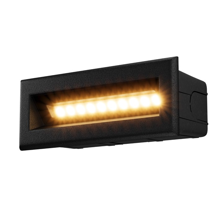 Подсветка для лестниц Outdoor O045SL-L5B3K, 5Вт, 13,7х5,4х6,5 см, LED, 400Лм, 3000К, цвет чёрный