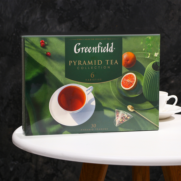 Чай Greenfield Pyramid Tea Collection 6 вкусов, ассорти, 56 г