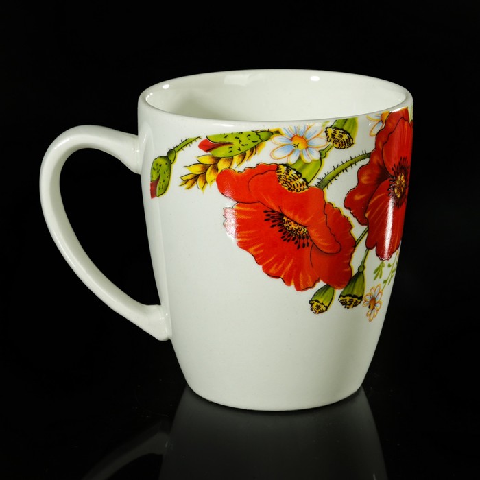 Кружка 260 мл "Красные маки"