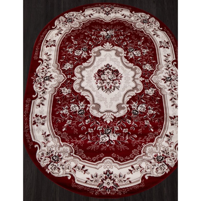 

Ковёр овальный Gavana d017, размер 60x110 см, цвет red