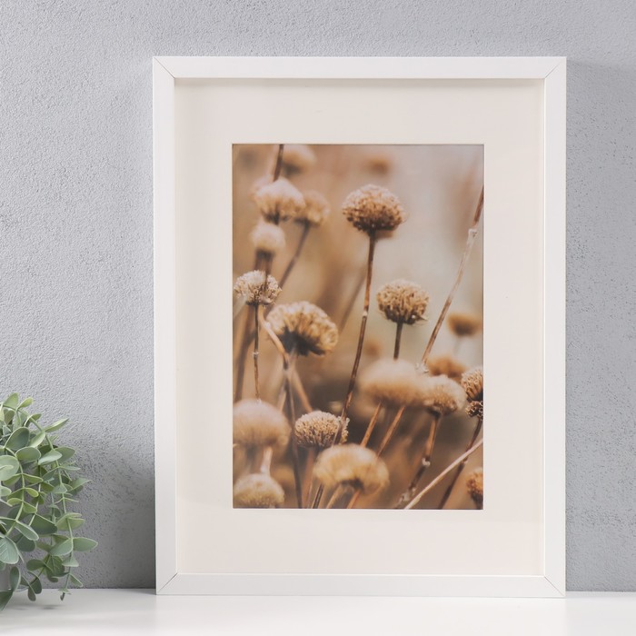 

Фоторамка МДФ 30х40 см, №4, white, 16 мм, с паспарту