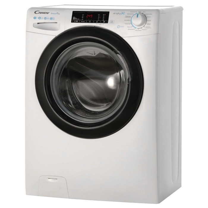 

Стиральная машина Candy Smart Pro CSO4 107TB1/2-07, класс А, 1000 об/м, до 7кг, бело-черная