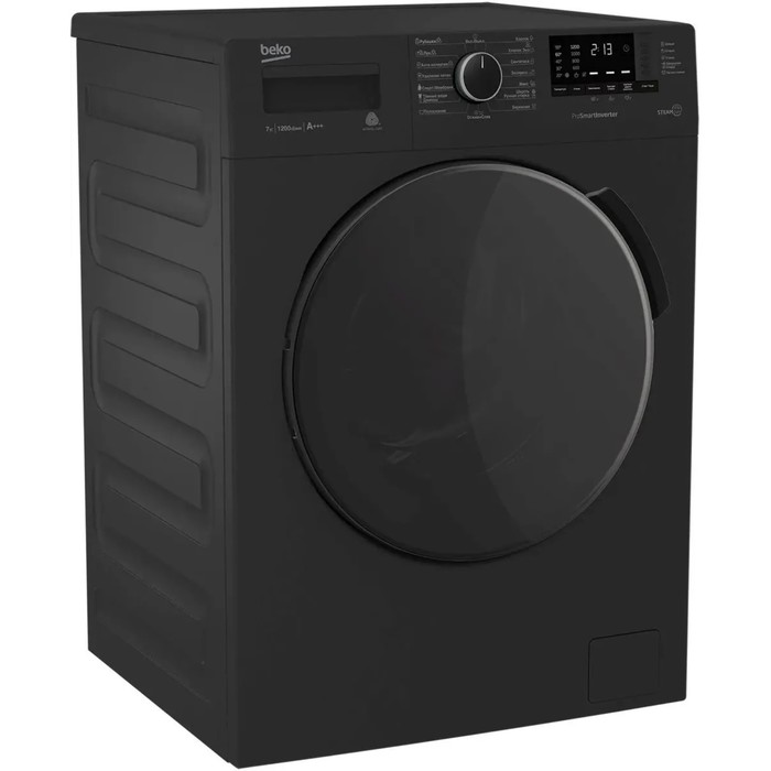 

Стиральная машина Beko WSPE7612A, класс А+++, 1200 об/мин, до 7 кг, черная