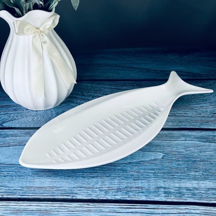 

Блюдо для рыбы Lenardi Bianco, длина 35.5 см