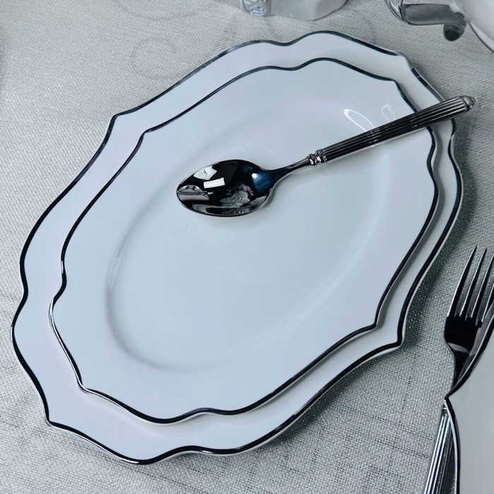 

Набор блюд Lenardi Magnolia Silver, овальные, длина 35.5 см, 2 шт