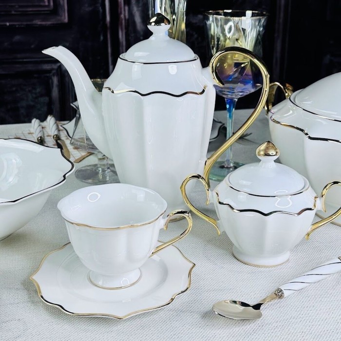 Чайный сервиз Lenardi Magnolia Gold, 14 предметов чайный сервиз izobell gold 17 предметов