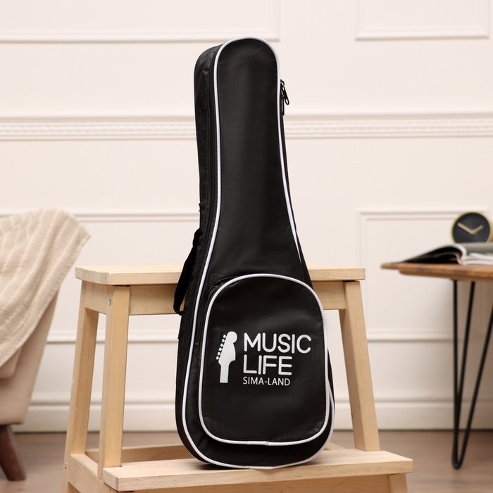 

Чехол для укулеле Music Life, премиум, с накладным карманом, 55 х 20 х 5 см