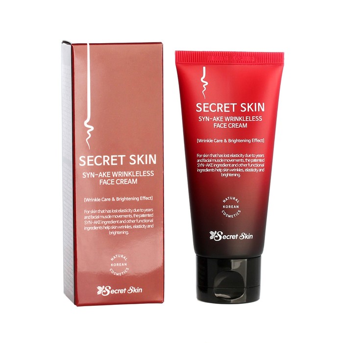 фото Крем для лица со змеиным ядом syn-ake wrinkleless face cream, 50 гр secret skin