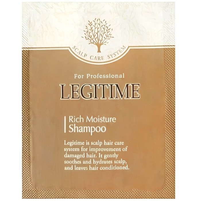 Шампунь для волос Legitime Rich Moisture Shampoo Pouch, саше, 6 г