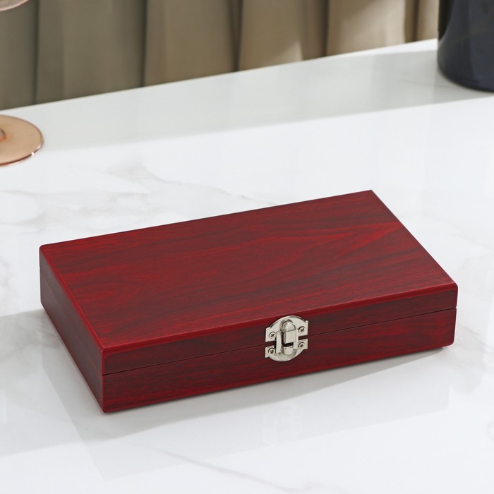 Набор для вина в кейсе, 5 предметов: пробка 2 шт, нож для фольги, кольцо, термометр