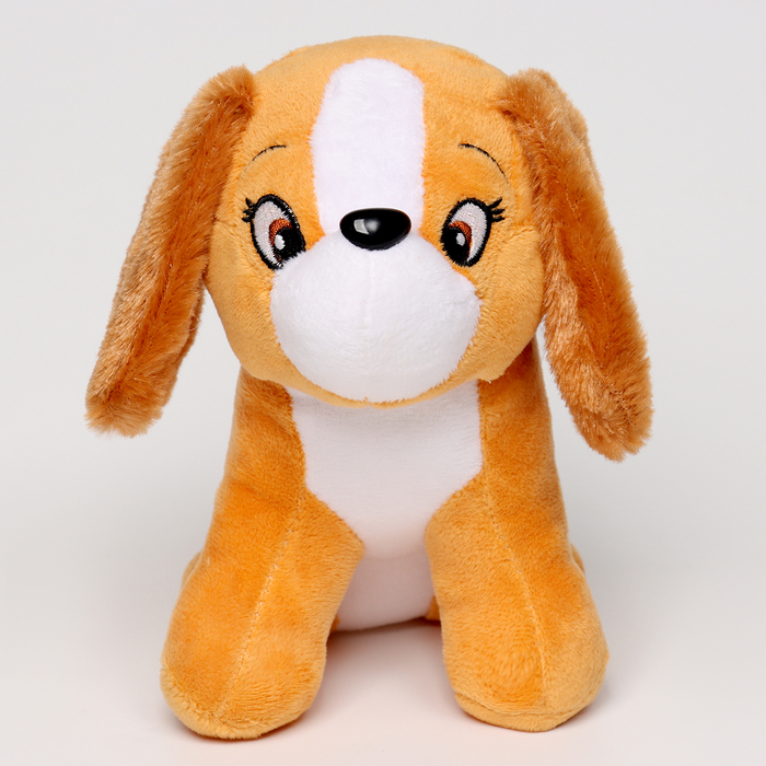 Мягкая игрушка «Собака», 19 см, цвет светло-коричневый
