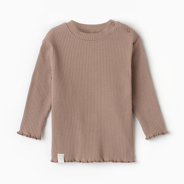 

Футболка с дл. рукавом Крошка Я Olives, р. 74-80, коричневый