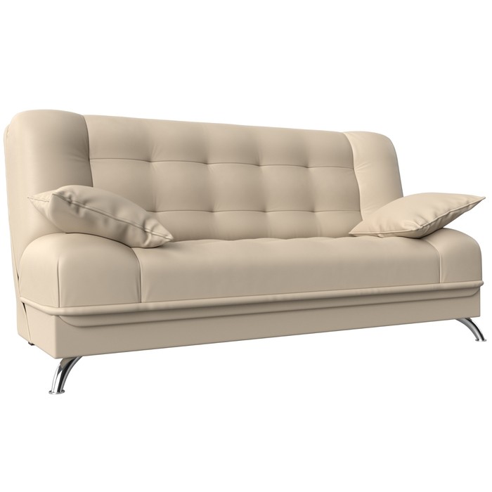 Прямой диван «Анна», механизм книжка, экокожа, цвет бежевый прямой диван анна механизм книжка экокожа цвет белый