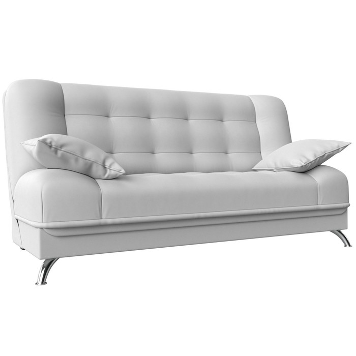 Прямой диван «Анна», механизм книжка, экокожа, цвет белый прямой диван анна механизм книжка экокожа цвет коричневый