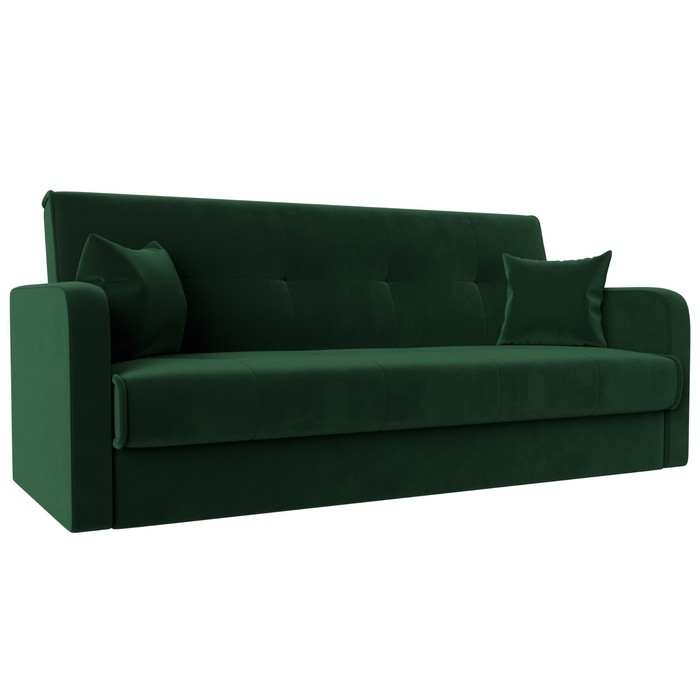 Прямой диван «Надежда», механизм книжка, велюр, цвет зелёный прямой диван надежда механизм книжка велюр цвет бежевый