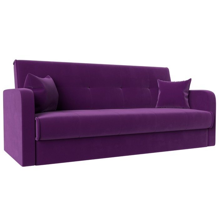 Прямой диван «Надежда», механизм книжка, микровельвет, цвет фиолетовый прямой диван надежда механизм книжка микровельвет цвет жёлтый