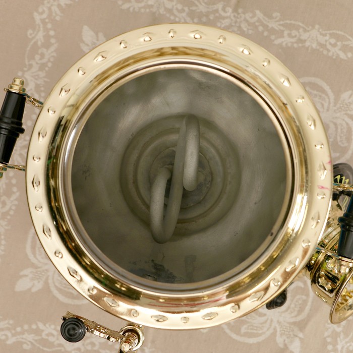 Самовар «Грибы», овал, 3 л, электрический