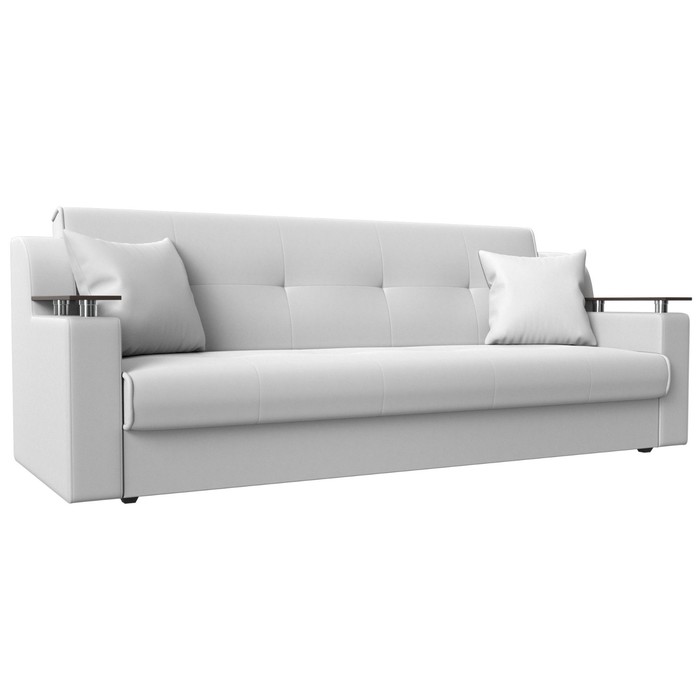 Прямой диван «Сенатор», механизм книжка, экокожа, цвет белый прямой диван надежда механизм книжка экокожа цвет белый