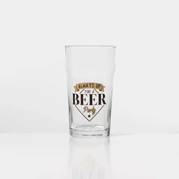 Стакан стеклянный для пива «Пейль-эль. Чирз», 570 мл, МИКС кружка для пива гамбург чирз стеклянная 330 мл рисунок микс