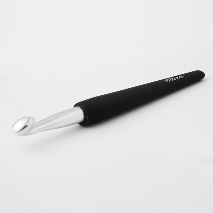 Крючок алюминиевый для вязания KnitPro с эргономичной ручкой, 5,50 мм, 30818 крючок алюминиевый для вязания knitpro с эргономичной ручкой 5 50 мм 30818