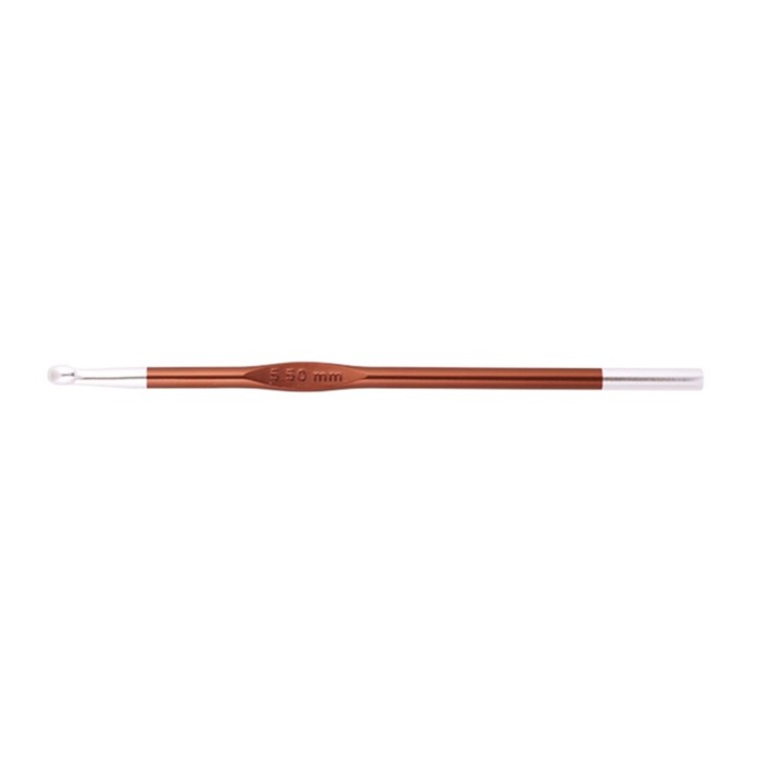 Крючок для вязания алюминиевый Zing KnitPro, 5.50 мм 47472 30763 крючок стальной knitpro 1 00 мм