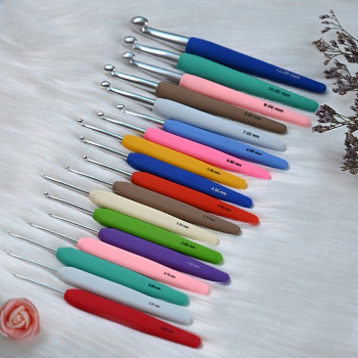 фото Крючок для вязания алюминиевый с эргономичной ручкой waves knitpro 10.00 мм 30918