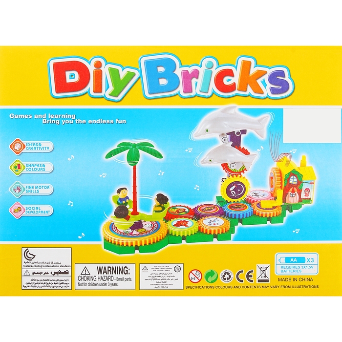 Конструктор «Дельфинчики», работает от батареек, 30 деталей