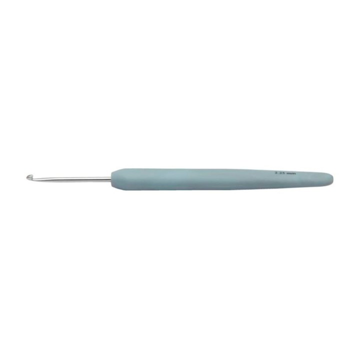 Крючок для вязания алюминиевый с эргономичной ручкой Waves KnitPro 2.25 мм 30902 крючок для вязания алюминиевый с эргономичной ручкой waves knitpro 5 00 мм 30911