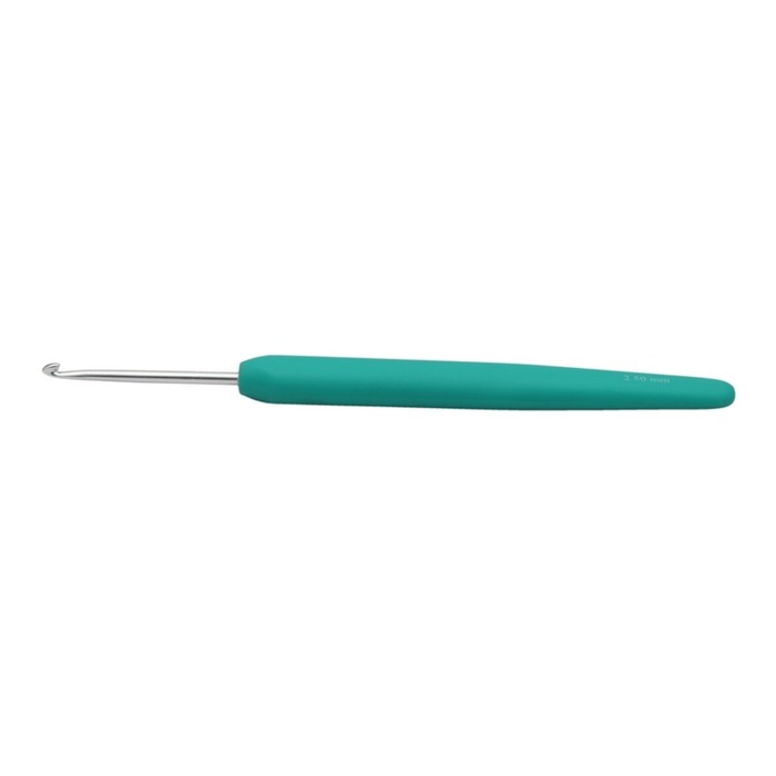 Крючок для вязания алюминиевый с эргономичной ручкой Waves KnitPro 2.50 мм 30903 knitpro крючок waves 12 0 арт 30919