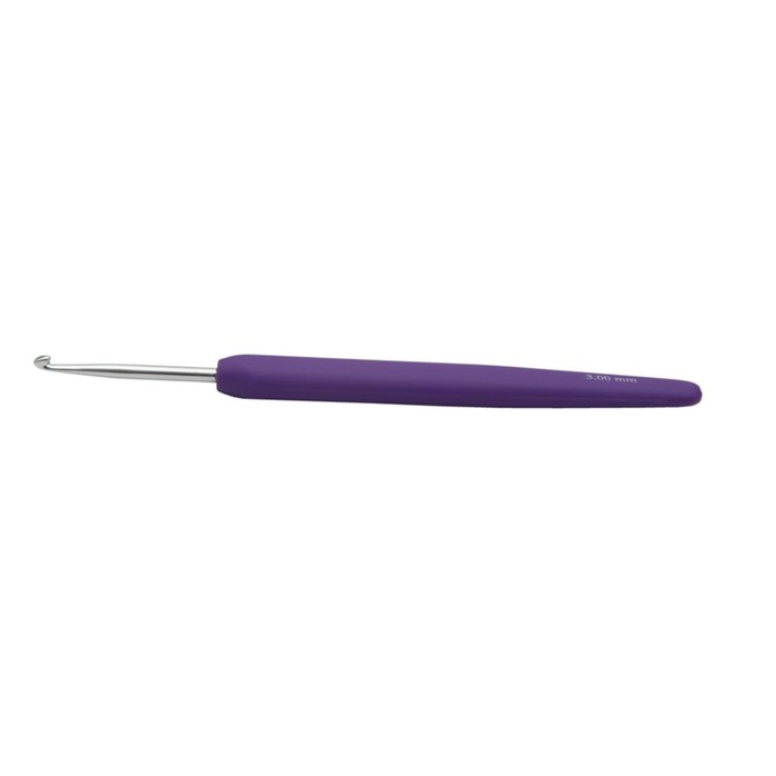 Крючок для вязания алюминиевый с эргономичной ручкой Waves KnitPro 3.00 мм 30905 knitpro крючок waves 5 5 арт 30912