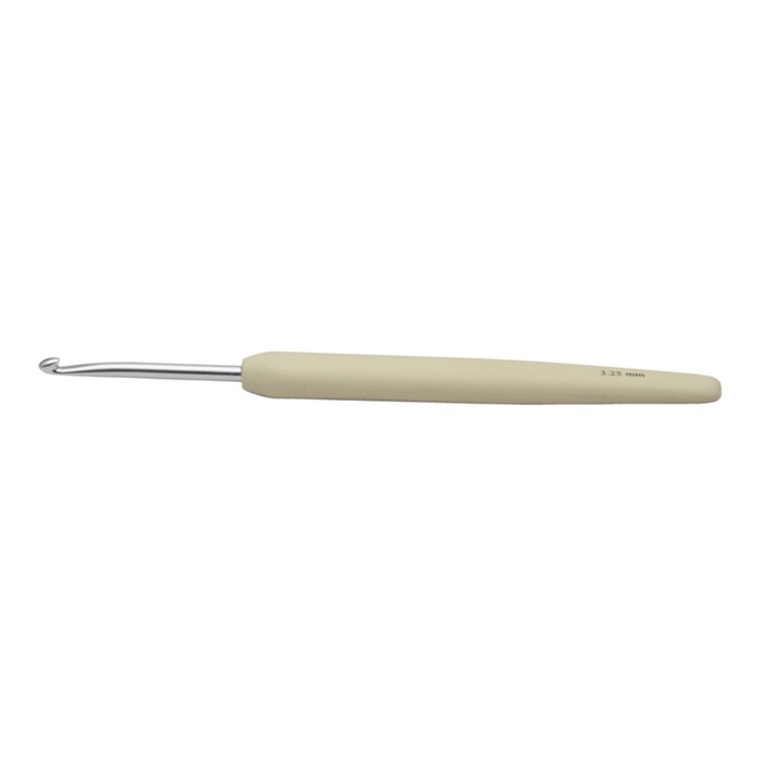 Крючок для вязания алюминиевый с эргономичной ручкой Waves KnitPro 3.25 мм 30906 крючок для вязания с эргономичной ручкой waves 2 25мм алюминий серебристый астра knitpro 30902