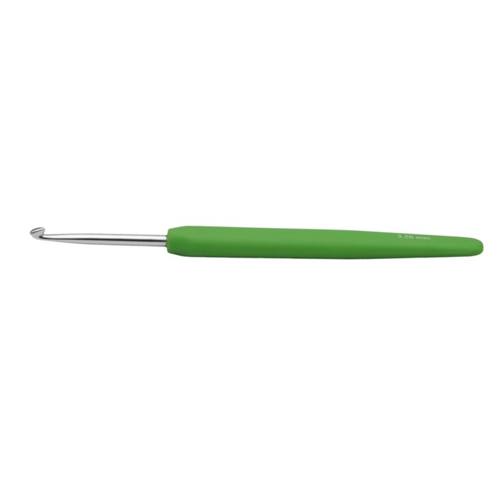 Крючок для вязания алюминиевый с эргономичной ручкой Waves KnitPro 3.50 мм 30907 knitpro крючок waves 5 5 арт 30912