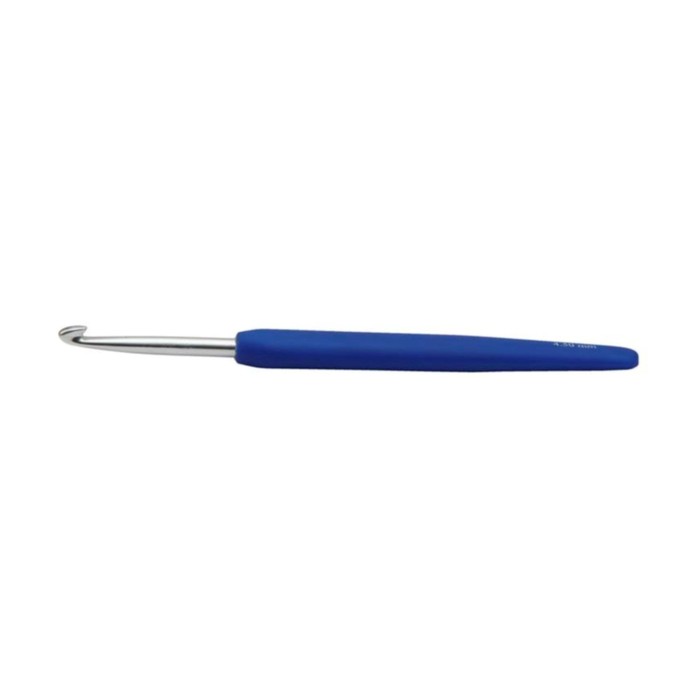 Крючок для вязания алюминиевый с эргономичной ручкой Waves KnitPro 4.50 мм 30910 knitpro крючок waves 12 0 арт 30919