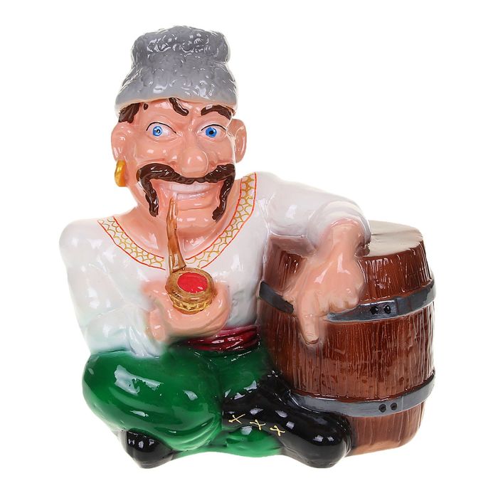 Копилка "Казак в шляпе", глянец, микс