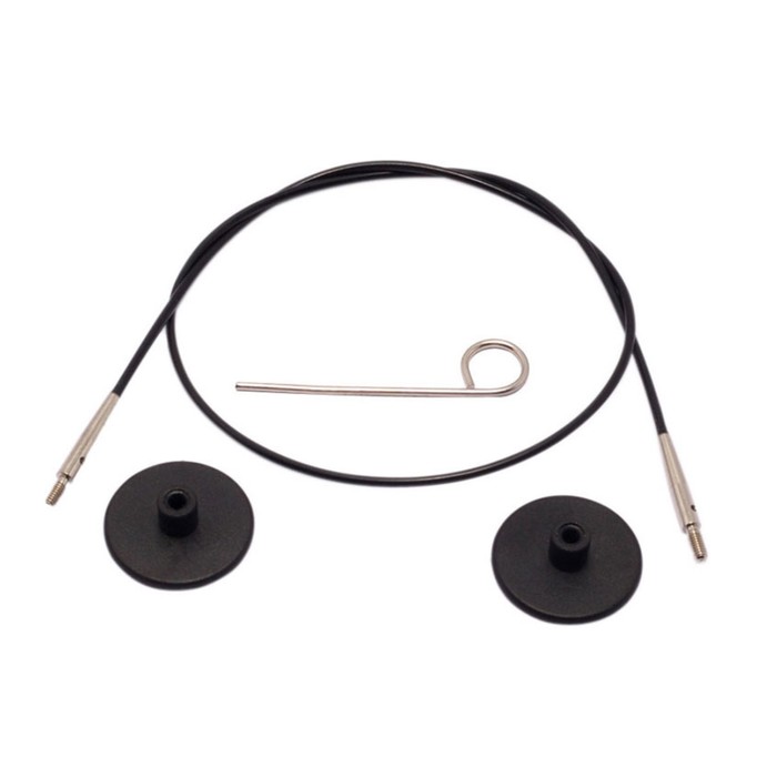 Набор: тросик 20 см (40 см), заглушки и кабельный ключик KnitPro, 10520 набор тросик 76 см 100см заглушки и кабельный ключик knitpro 10503