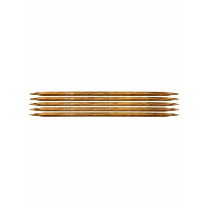 

Спицы деревянные носочные Ginger KnitPro, 15 см/4.50 мм 31010