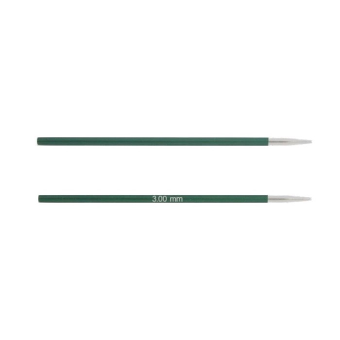 Спицы съемные укороченные Zing KnitPro, для тросика 20 см/3.00 мм 47528 спицы съемные укороченные zing knitpro для тросика 20 см 6 00 мм 47527