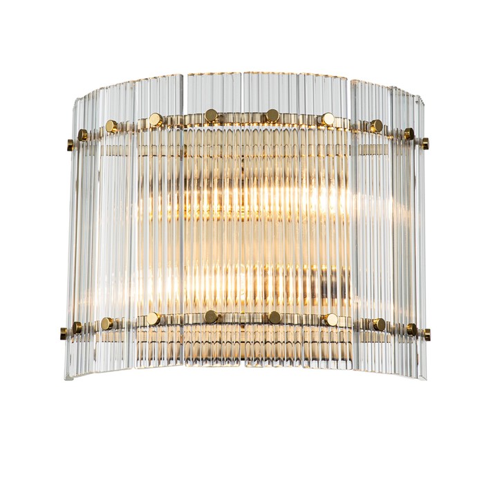

Бра Indigo, 12024/2W Brass. 2х40Вт, E14, 190х330х250 мм, цвет прозрачный