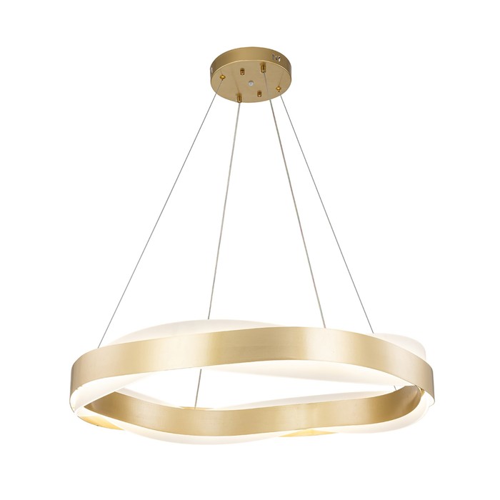 

Светильник подвесной Indigo, 14013/B/1P Gold. 1х128Вт, LED, 10240Лм, 3000-6500К, пульт ИК, 800х800х159/1200 мм, цвет белый матовый