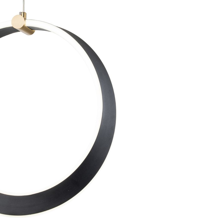 фото Светильник подвесной indigo, 14014/a/1p black. 1х59вт, led, 4000лм, 3000-6500к, пульт ик, 400х400х439/1200 мм, цвет белый матовый
